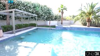 Cutie Lulu Chu swallows cum after intense fuck.