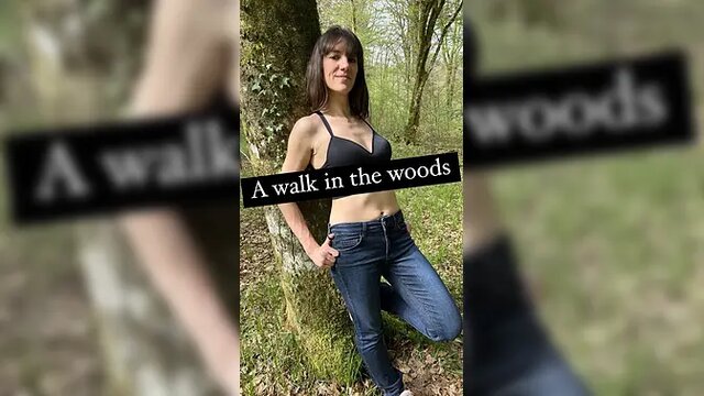 Forest nymph gets fucked and covered in load