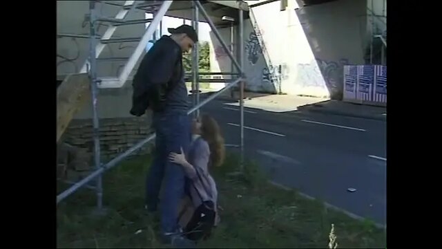 Slutty milf gets fucked hard on construction site