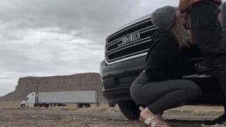 Blowjob on the Road Restroom and Risky Hotel