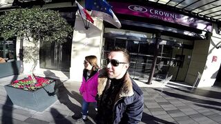 Lovely brunette smashed in her hairy pussy