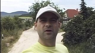 Outside threesome bisexual anal penetrated