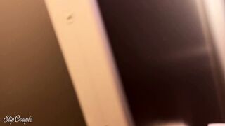 Horny Girl Plays with Cock in Fast Food Restaurant - Risky Blowjob