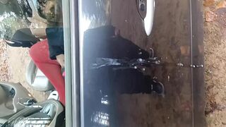 I park in a parking lot and men take out their juices on my car