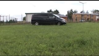 Hot German babe fucked hard on the meadow