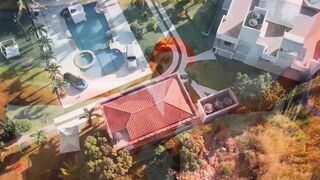 Latinas stick dildos in their ass after the pool party GGmansion