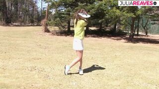 Teen gags on a monster cock then gets fucked to a pussy cumshot