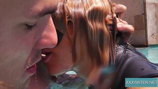  Jason's tongue gets Marcie's snatch underwater