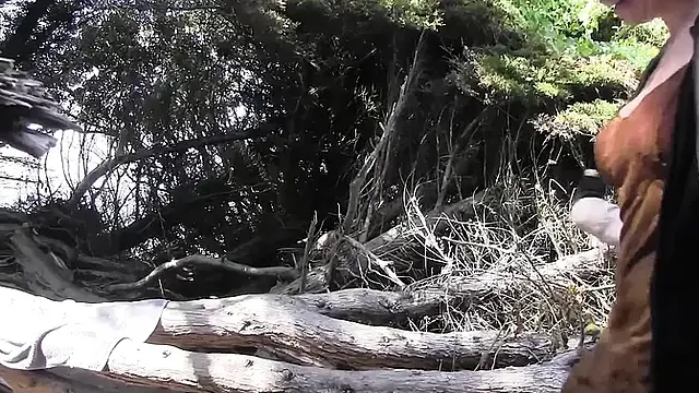 Lorelei Lee enjoys her friend's pussy in the woods