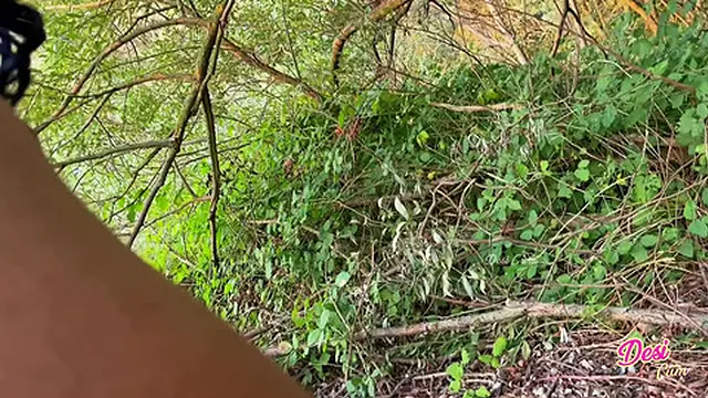 Outdoor Forest Piss &mdash;  Hot Girl Naked Fun with Stranger in River Part 2