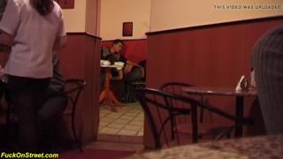 Public grind session gone wild - brutal anal👌 pounding in a busy café