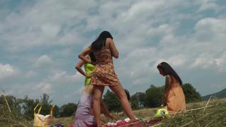 Sexy Sluts Sashay Bare-Assed at Outdoor Orgy, Panties Optional, but Not Required