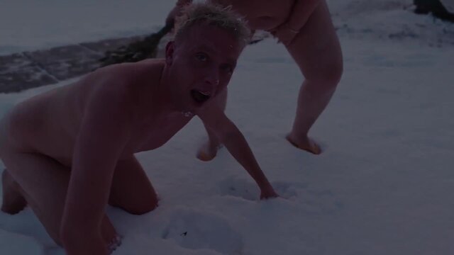 Married couples explore wild snow-bound swinging orgies with pee play and