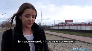 Public Agent Sexy Sybil Kailena gets her hot mouth filled with cock🍆