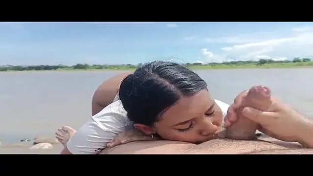Wife caught cheating on public beach