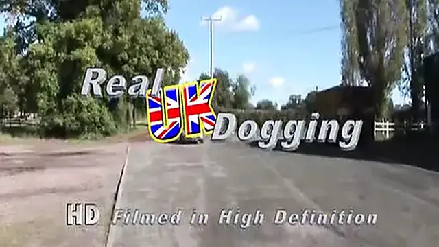 British Dogging - Teen BBW gets pounded in a car park