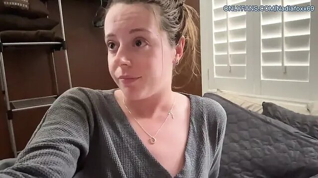 Female Vlogger takes wild in public with lots of cum