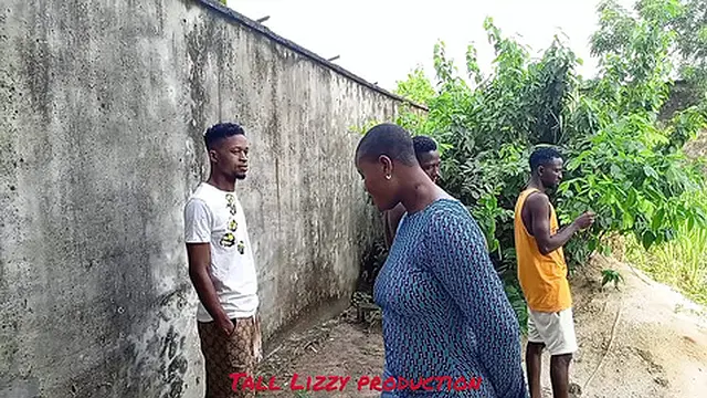 Rainy day outdoor fun with neighbors in a wild three-way